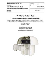 Thumbnail of document Manual - RS12T/RS24T Ventilated Shields